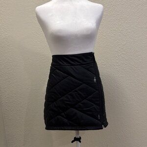 Smartwool Black Quilted Mini Skirt